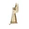 Hello Honey® 12" Gold Cast Aluminum Angel Stocking Holder